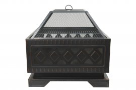 Vuurkorf SQUARE copper patina met deksel