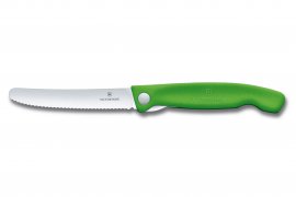 Opvouwmes voor groenten Victorinox kartelmes Groen