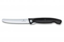 Zakmes voor groenten Victorinox gekarteld lemmet Zwart