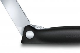 Zakmes voor groenten Victorinox gekarteld lemmet Zwart