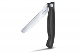 Zakmes voor groenten Victorinox gekarteld lemmet Zwart