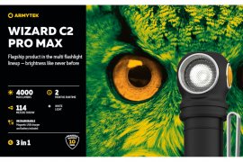 Hoofdlamp Armytek Wizard C2 Pro MAX Koud licht