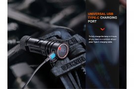 Set hoofdlamp Fenix HM71R en zaklamp Fenix E02R