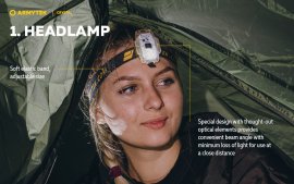 Multifunctionele hoofdlamp Armytek Crystal Green