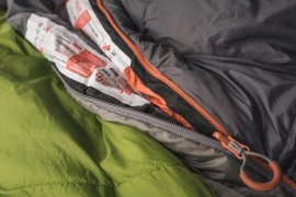Slaapzak Pinguin Topas CCS 175cm grijs links