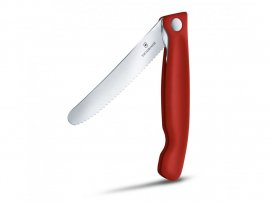 Zakmes voor groenten Victorinox gekarteld lemmet Rood