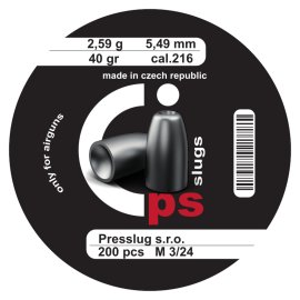 Presslug PS Slugs 5,49mm/.216, 2,59g/40gr 200st