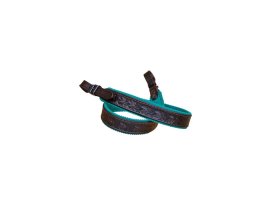 Leren geweerriem met vilt onderlegd 4cm