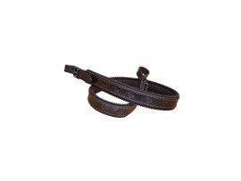 Leren geweerriem met vilt onderlegd 4cm