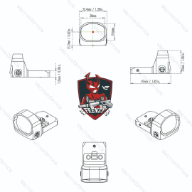 Kolimator Vector Optics Frenzy-X 1x20x28 6 MOA Red Dot