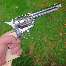 Beoordelingen: Luchtrevolver Umarex Colt SAA .45 Diabolo nikkel 4,5mm - 1