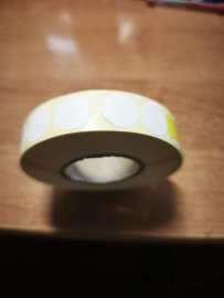 Beoordelingen: Wit plakkertje 16mm - 2000st - 1