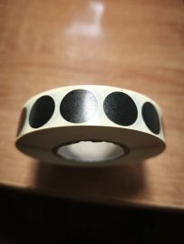 Beoordelingen: Zwart plakrondje 16mm - 2000 stuks - 1