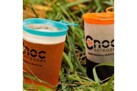 Set opvouwbare bekers CNOC Curn Collapsible Cups 250 ml (Orange + Blue) 3