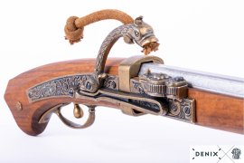 Pistoolreplica met lontslot, Japan 1800 3