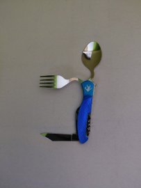 Beoordelingen: Opvouwbaar bestek Wildee Camper blauw - 1