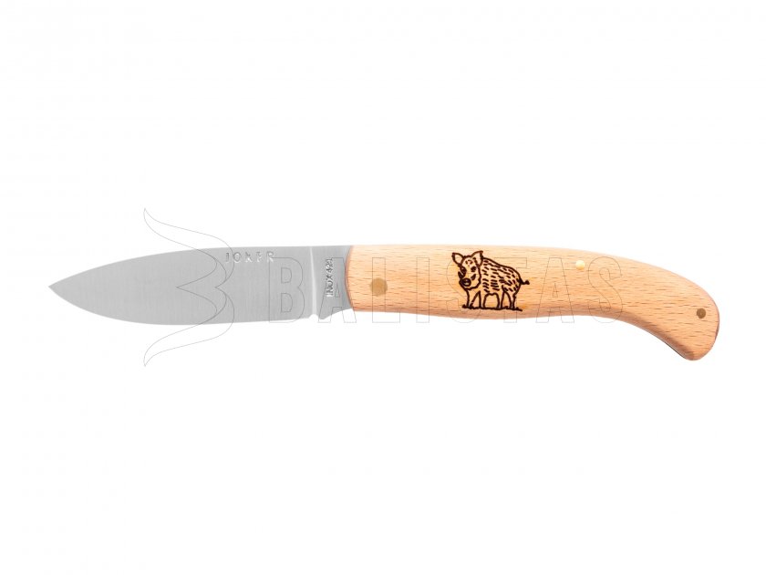 Mes Joker NH78-3 hout motief everzwijn 8 cm