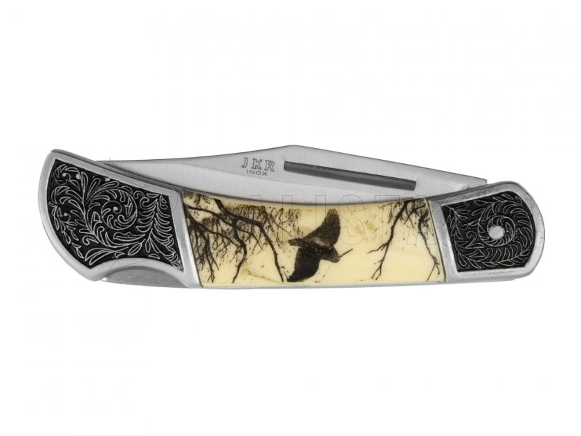 Mes Joker vouwmes motief vogel 8 cm