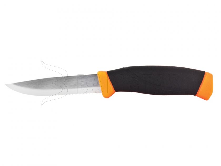 Mes Morakniv Companion F Serrated oranje gekarteld
