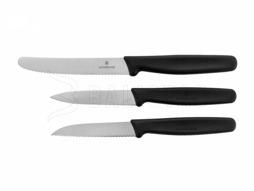 Set van 3 keukenmessen Victorinox 5.1113.3 zwarte uitvoering