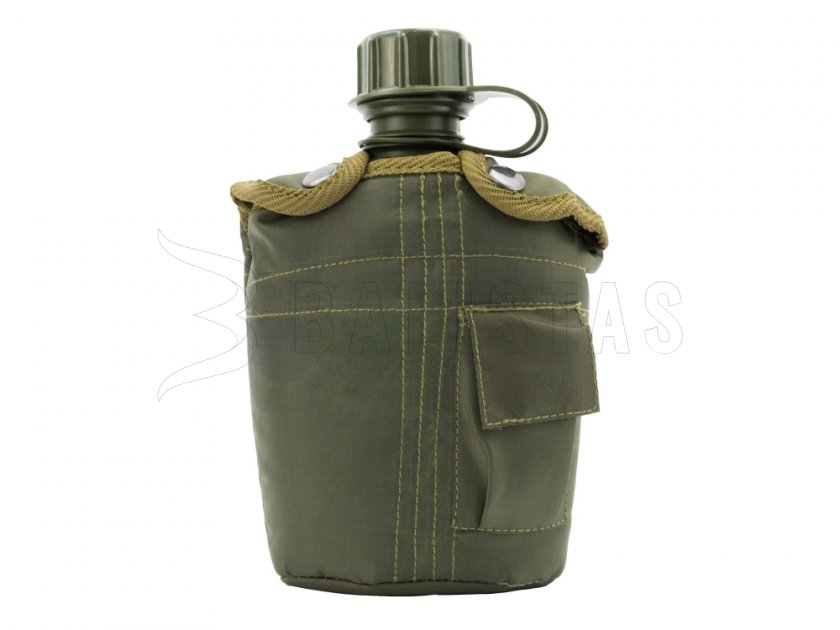 Feldfles in hoes MFH groen
