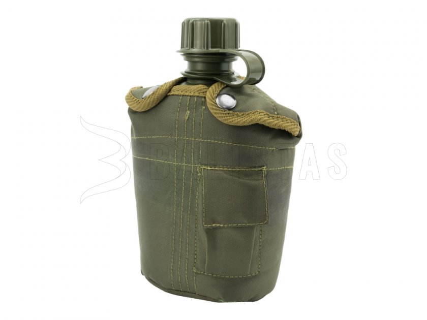Feldfles in hoes MFH groen