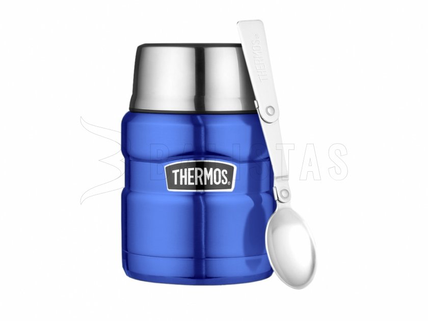 Voedselthermos met lepel Thermos King 0,47 l blauw