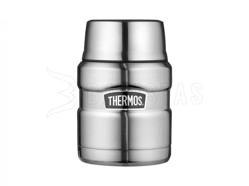 Thermos voedselthermos met lepel Thermos King 0,47 l steel