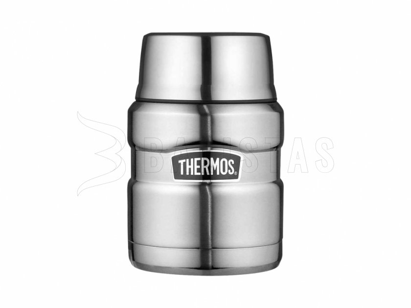 Thermos voedselthermos met lepel Thermos King 0,47 l steel