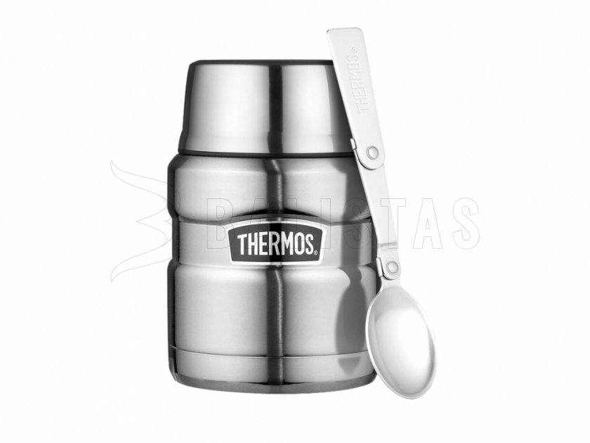Thermos voedselthermos met lepel Thermos King 0,47 l steel