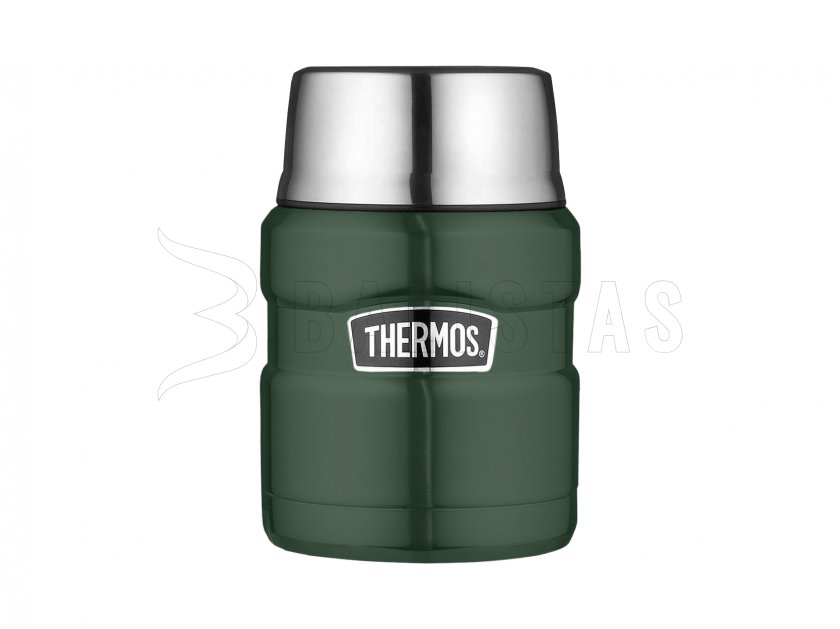 Thermos voedselthermosfles met lepel Thermos King 0,47 l groen