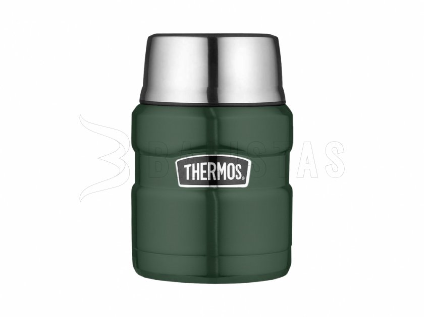 Thermos voedselthermosfles met lepel Thermos King 0,47 l groen