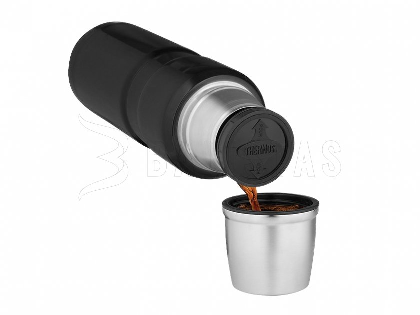 Thermos King thermosfles 0,47 l zwart
