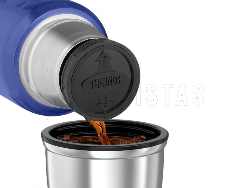 Thermos King thermosfles 1,2 l blauw