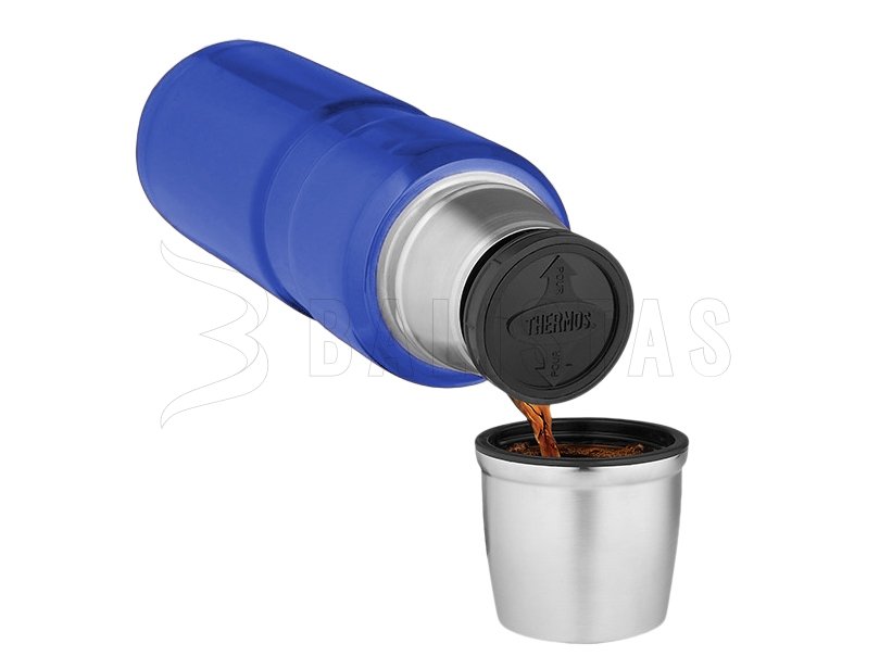 Thermos King thermosfles 1,2 l blauw