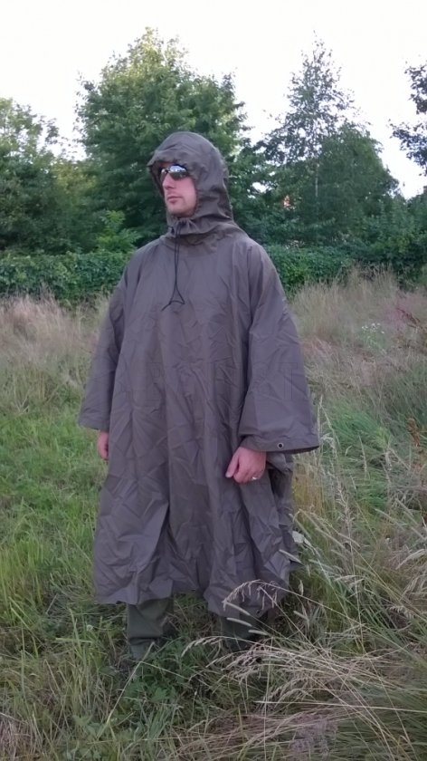 Waterdichte poncho–pelerine KollteX zwart