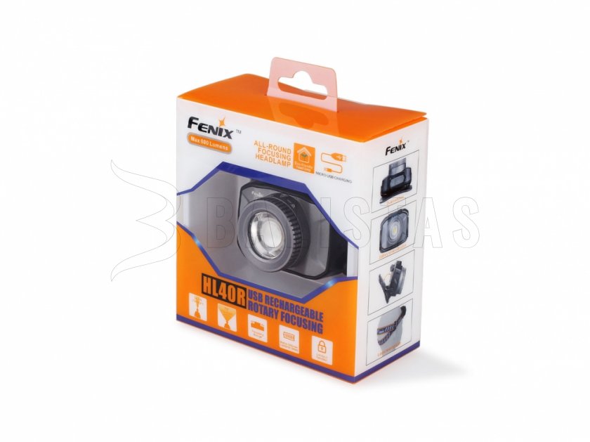 Hoofdlamp met diode Fenix HL40R blauw