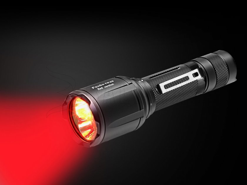 LED-zaklamp Fenix TK25 Red