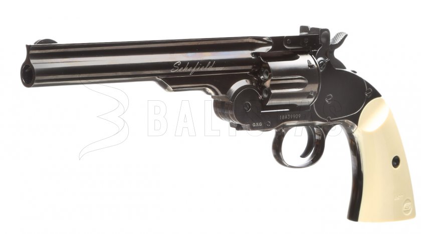 Luchtrevolver ASG Schofield 6" Grijs 4,5mm BB