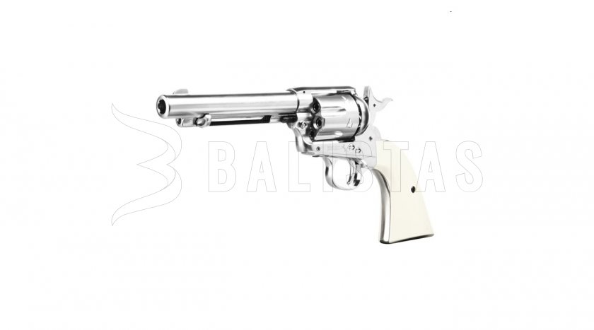Luchtrevolver Umarex Colt SAA .45 Diabolo nikkel 4,5mm
