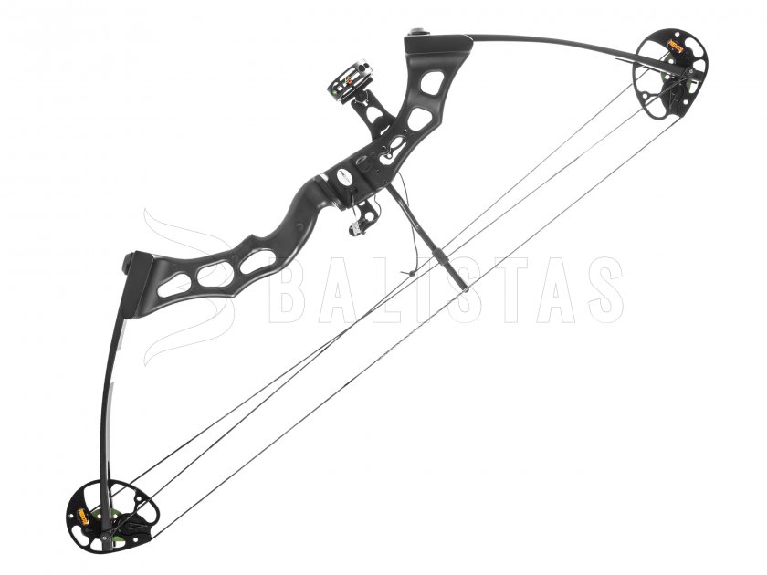 Boog Poe Lang Predator II zwart 45-65lbs