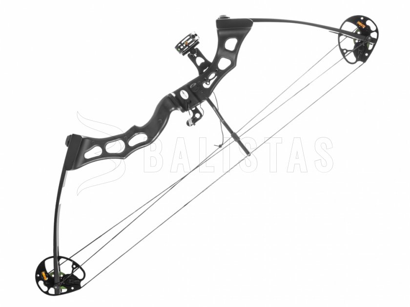 Boog Poe Lang Predator II zwart 45-65lbs