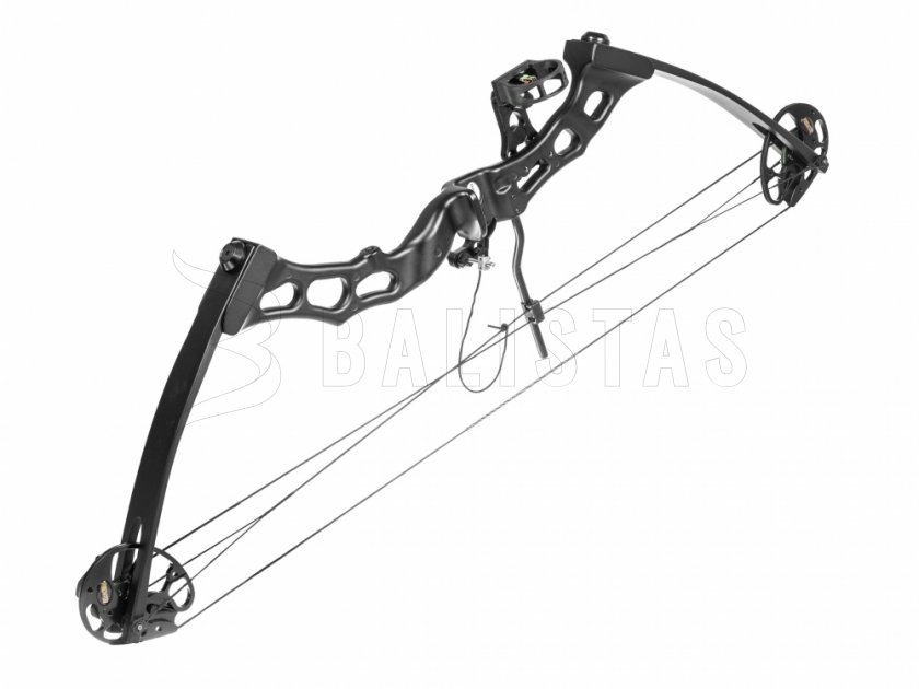 Boog Poe Lang Predator II zwart 45-65lbs