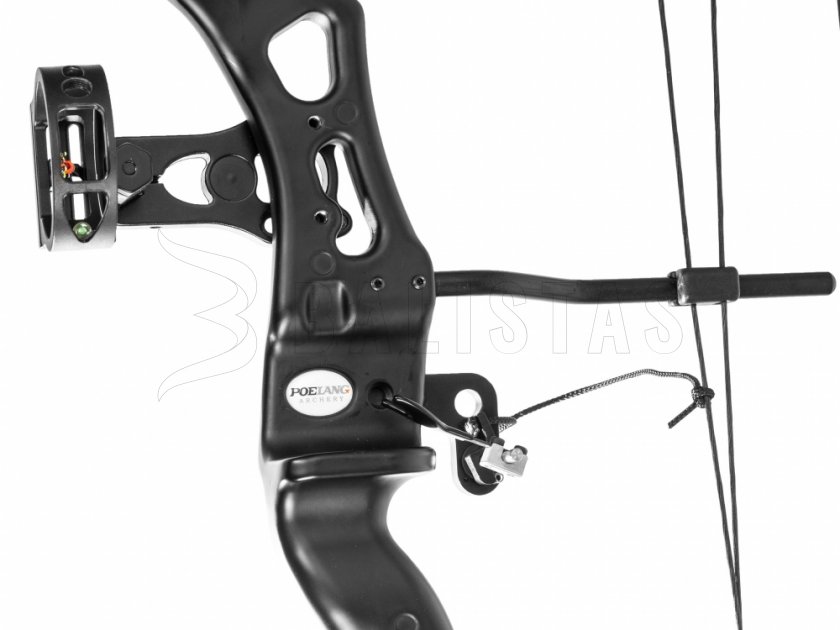 Boog Poe Lang Predator II zwart 45-65lbs