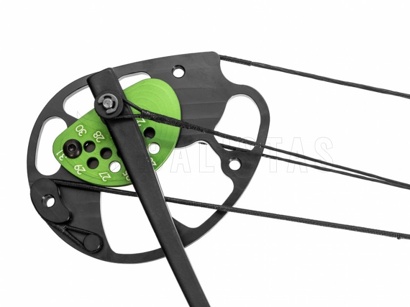 Boog Poe Lang Predator II zwart 45-65lbs