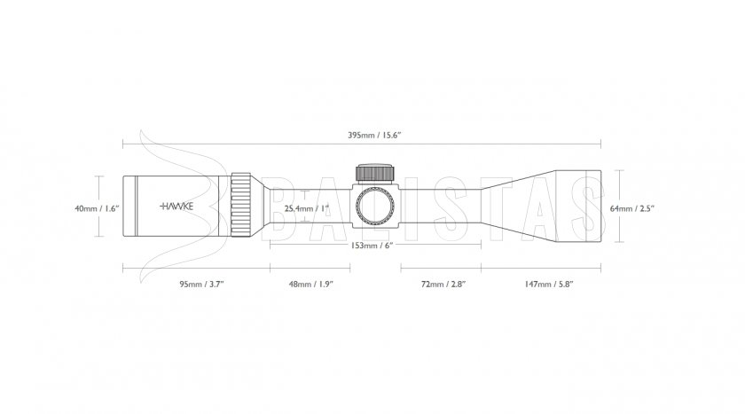 Richtkijker Hawke Vantage 6-24x50 AO Mil Dot IR