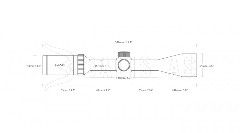 Richtkijker Hawke Vantage 4-16x50 AO Mil Dot IR