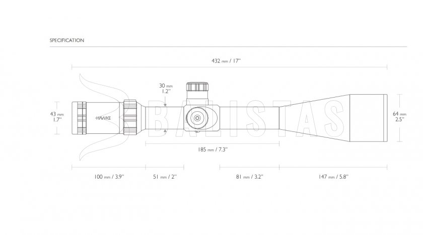 Richtkijker Hawke Sidewinder 30 SF 8-32x56 SR Pro