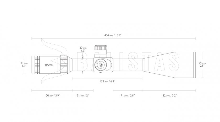 Richtkijker Hawke Sidewinder 30 SF 6-24x56 SR Pro