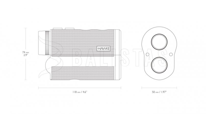 Laser Range Finder 600 afstandsmeter